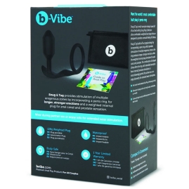 Пробка с кольцом b-Vibe Snug & Tug