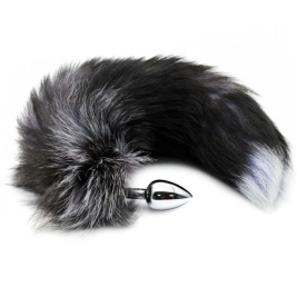 Пробка с хвостом Black & White Fox