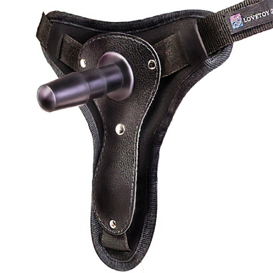 Страпон с 2 насадками Lesbi Harness